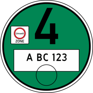 German Emission Sticker